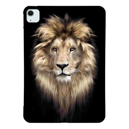 For iPad Air 11 2025 / 2024 Color Painting Pattern Smart Tablet TPU Case(Lion) - iPad Air 11 2025 / 2024 Cases by buy2fix | Online Shopping UK | buy2fix