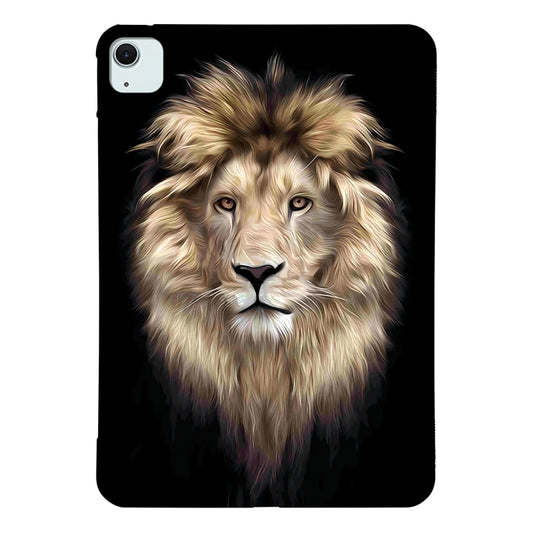 For iPad Air 11 2025 / 2024 Color Painting Pattern Smart Tablet TPU Case(Lion) - iPad Air 11 2025 / 2024 Cases by buy2fix | Online Shopping UK | buy2fix
