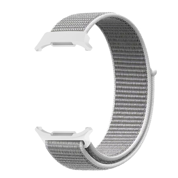 For Samsung Galaxy Watch Ultra 47mm / Ultra 2025 Plastic Connector Nylon Loop Watch Band(Seashell) - Watch Bands by buy2fix | Online Shopping UK | buy2fix