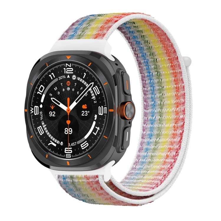 For Samsung Galaxy Watch Ultra 47mm / Ultra 2025 Plastic Connector Nylon Loop Watch Band(Colorful) - Watch Bands by buy2fix | Online Shopping UK | buy2fix