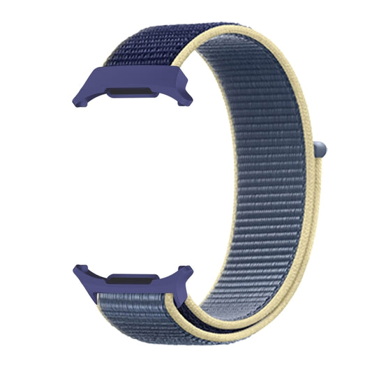For Samsung Galaxy Watch Ultra 47mm / Ultra 2025 Plastic Connector Nylon Loop Watch Band(Ice Blue) - Watch Bands by buy2fix | Online Shopping UK | buy2fix