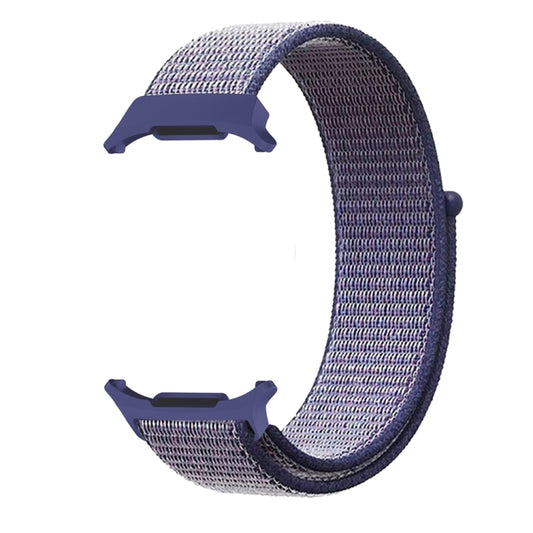 For Samsung Galaxy Watch Ultra 47mm / Ultra 2025 Plastic Connector Nylon Loop Watch Band(Midnight Blue) - Watch Bands by buy2fix | Online Shopping UK | buy2fix