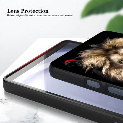 For Samsung Galaxy Tab S7 / S8 Color Painting Pattern Smart Tablet TPU Case(Lion) by buy2fix