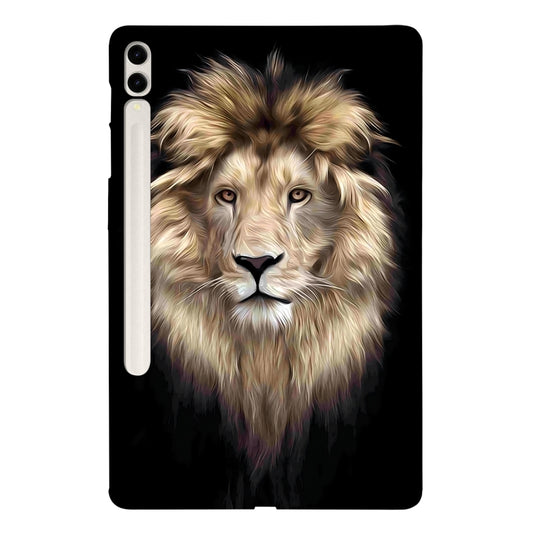 For Samsung Galaxy Tab S7+ / S8+ Color Painting Pattern Smart Tablet TPU Case(Lion) - Tab S7+ T970 / T976B by buy2fix | Online Shopping UK | buy2fix