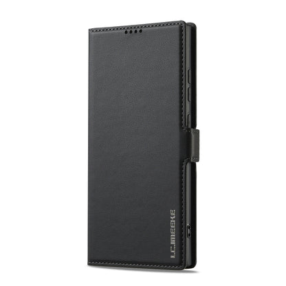 For Samsung Galaxy S25 Ultra 5G LC.IMEEKE L1 Series Frosted Fine Texture PU Phone Case(Black) by LC.IMEEKE
