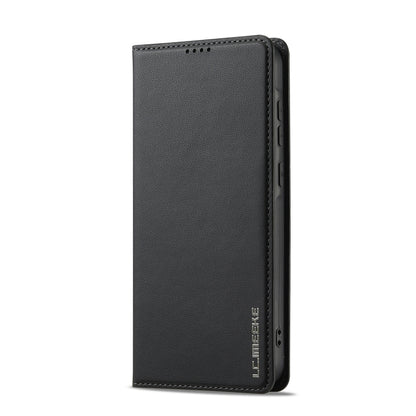 For Samsung Galaxy S25+ 5G LC.IMEEKE L1 Series Frosted Fine Texture PU Phone Case(Black) - Galaxy S25+ 5G Cases by LC.IMEEKE | Online Shopping UK | buy2fix