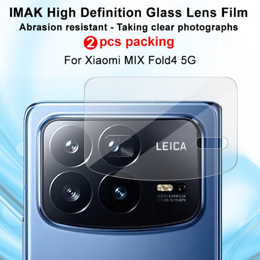 For Xiaomi Mix Fold 4 2 PCS/Set IMAK HD Glass Rear Camera Lens Film -  by imak | Online Shopping UK | buy2fix