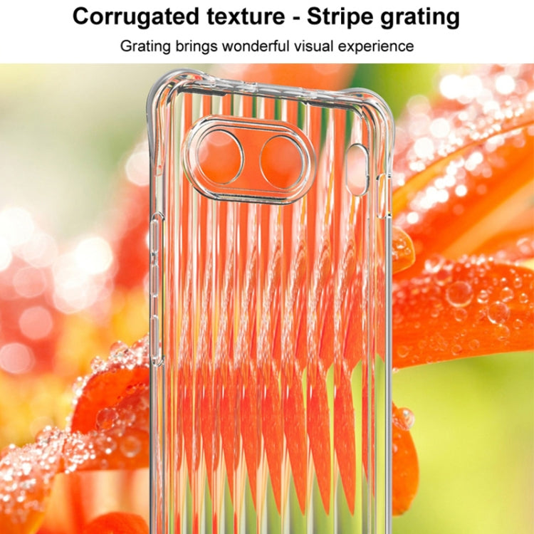 For OnePlus Nord 4 IMAK Corrugated Texture Airbag TPU Phone Case(Transparent) - Nord 4 Cases by imak | Online Shopping UK | buy2fix