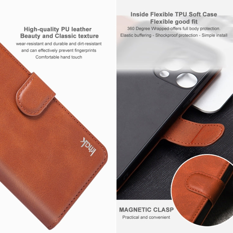 For iPhone 15 Pro IMAK Count Series Flip Leather Phone Case(Black) - iPhone 15 Pro Cases by imak | Online Shopping UK | buy2fix