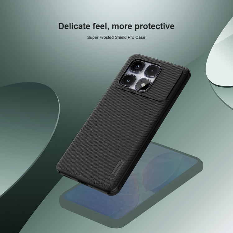 For Redmi K70 Ultra NILLKIN Frosted Shield Pro PC + TPU Phone Case(Black) - Xiaomi Cases by NILLKIN | Online Shopping UK | buy2fix