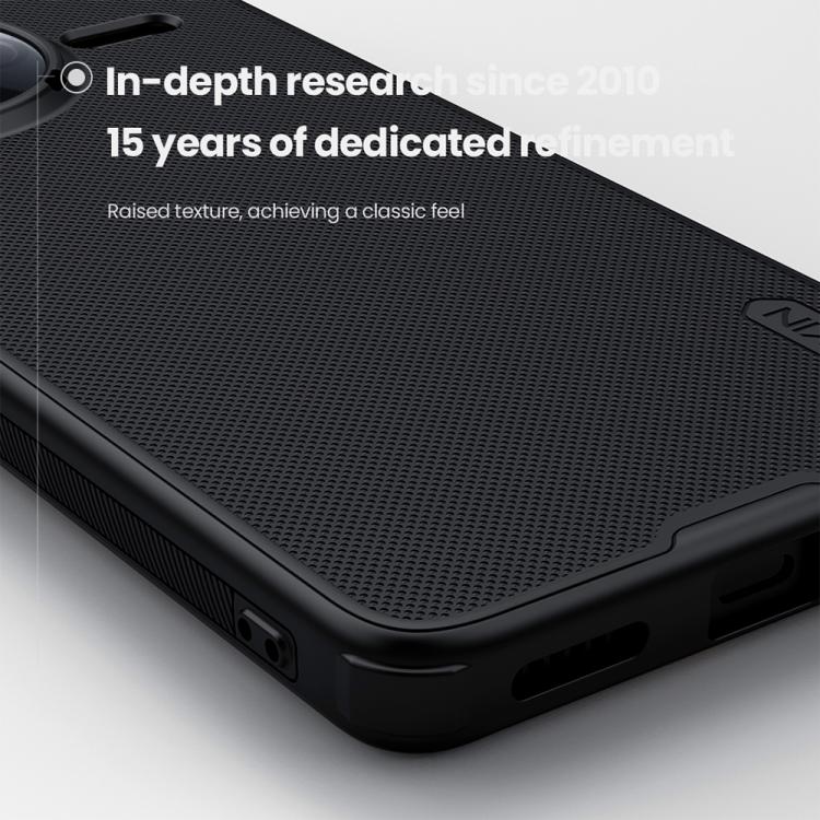For Redmi K80 NILLKIN Frosted Shield Pro PC + TPU Phone Case(Black) - K80 Cases by NILLKIN | Online Shopping UK | buy2fix
