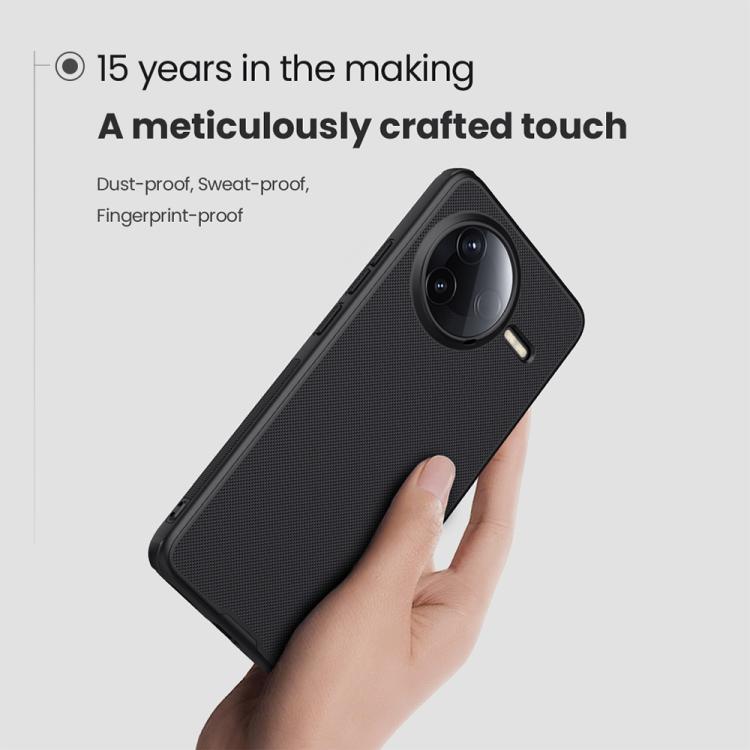 For Redmi K80 NILLKIN Frosted Shield Pro PC + TPU Phone Case(Black) - K80 Cases by NILLKIN | Online Shopping UK | buy2fix
