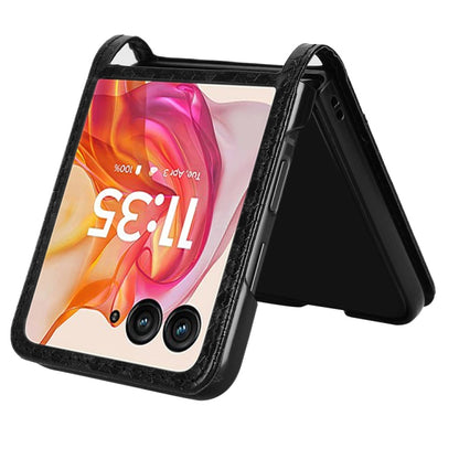 For Motorola Razr 50 Ultra Honeycomb Dot Texture Card Slot Leather Phone Case(Black) by buy2fix