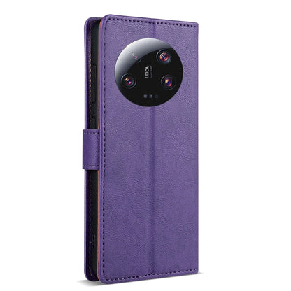 For Xiaomi 14 Ultra N.BEKUS CSJ-P1 Solid Color Leather Phone Case(Purple) - Xiaomi 14 Ultra Cases by N.BEKUS | Online Shopping UK | buy2fix