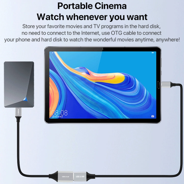 USB 3.0 A Female to Micro B Mobile Hard Disk Adapter Cable, Length:0.5m by buy2fix