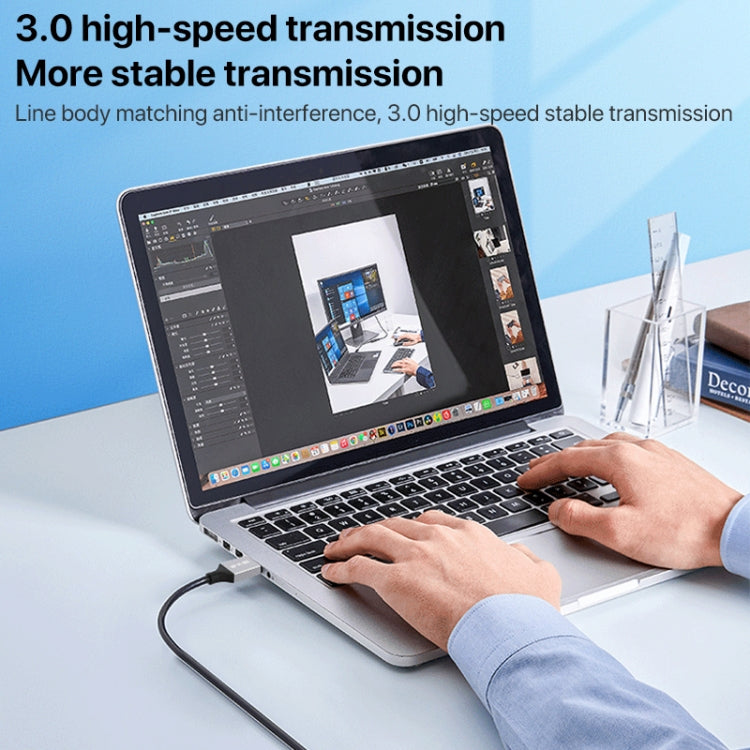 USB 3.0 A Male to USB-B Square Interface Printer Data Transmission Adapter Cable, Length:1m by buy2fix