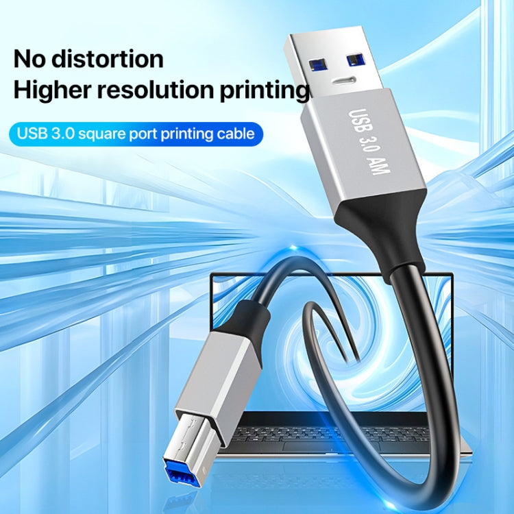 USB 3.0 A Male to USB-B Square Interface Printer Data Transmission Adapter Cable, Length:2m by buy2fix