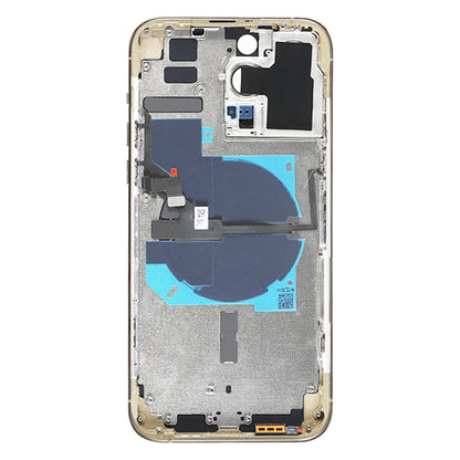 For iPhone 14 Pro Max Battery Back Cover with Power + Volume Flex Cable + Wireless Charging Module, Version:CE EU Version(Gold) by buy2fix