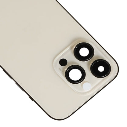 For iPhone 14 Pro Max Battery Back Cover with Power + Volume Flex Cable + Wireless Charging Module, Version:CE EU Version(Gold) by buy2fix