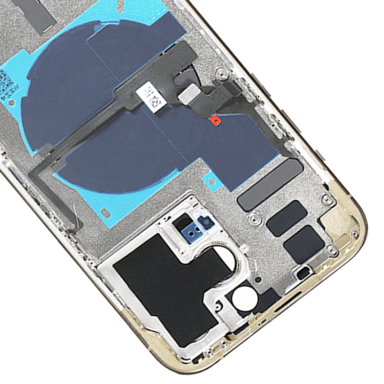 For iPhone 14 Pro Max Battery Back Cover with Power + Volume Flex Cable + Wireless Charging Module, Version:CE EU Version(Gold) by buy2fix