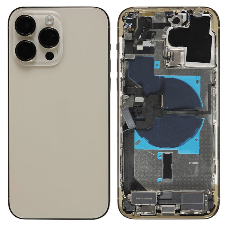 For iPhone 14 Pro Max Battery Back Cover Assembly, Version:US Version(Gold) by buy2fix