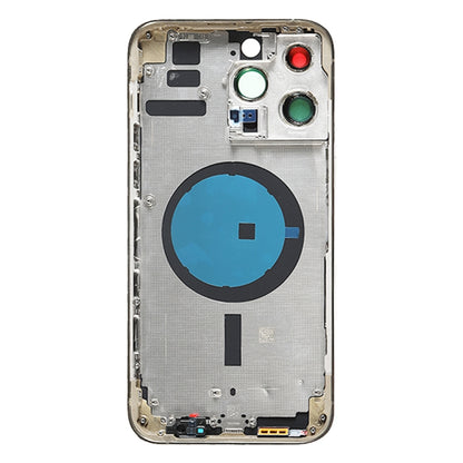 For iPhone 14 Pro Max Battery Back Cover with Side Keys & Card Tray, Version:US Version(Gold) by buy2fix