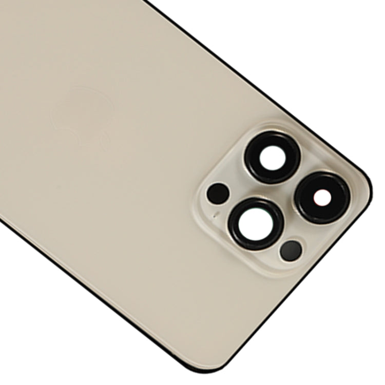 For iPhone 14 Pro Max Battery Back Cover with Side Keys & Card Tray, Version:US Version(Gold) by buy2fix