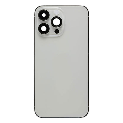 For iPhone 14 Pro Max Battery Back Cover with Side Keys & Card Tray, Version:China Version(Silver) by buy2fix