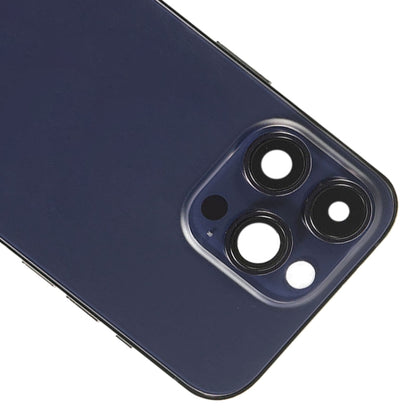 For iPhone 14 Pro Max Battery Back Cover with Side Keys & Card Tray, Version:CE EU Version(Purple) by buy2fix