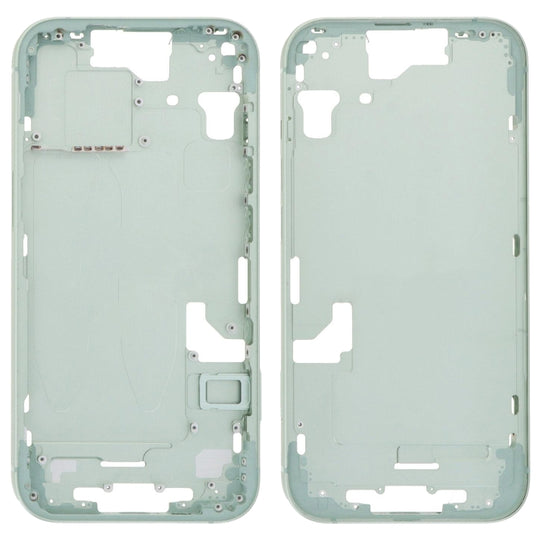 For iPhone 15 Middle Frame Bezel Plate with Side Keys + Card Tray, Version:US Version(Green)