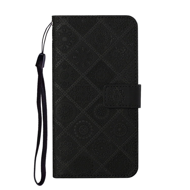 For Samsung Galaxy S25+ 5G Ethnic Style Embossed Pattern Leather Phone Case(Black) by buy2fix