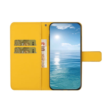 For Samsung Galaxy S25 Ultra 5G Ethnic Style Embossed Pattern Leather Phone Case(Yellow) by buy2fix