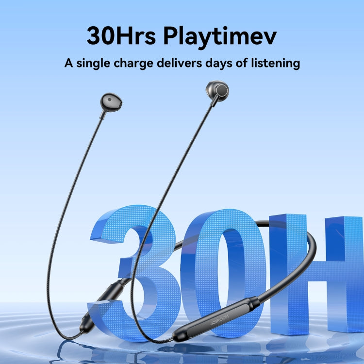 JOYROOM JR-D8 Neckband Wireless Bluetooth Sports Outdoor Earphone(Black) - Neck-mounted Earphone by JOYROOM | Online Shopping UK | buy2fix