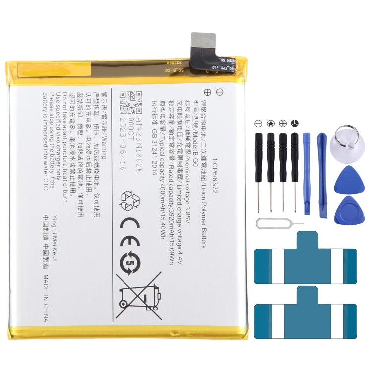 For vivo X27 B-G0 4000mAh Li-Polymer Battery Replacement - For vivo by buy2fix | Online Shopping UK | buy2fix