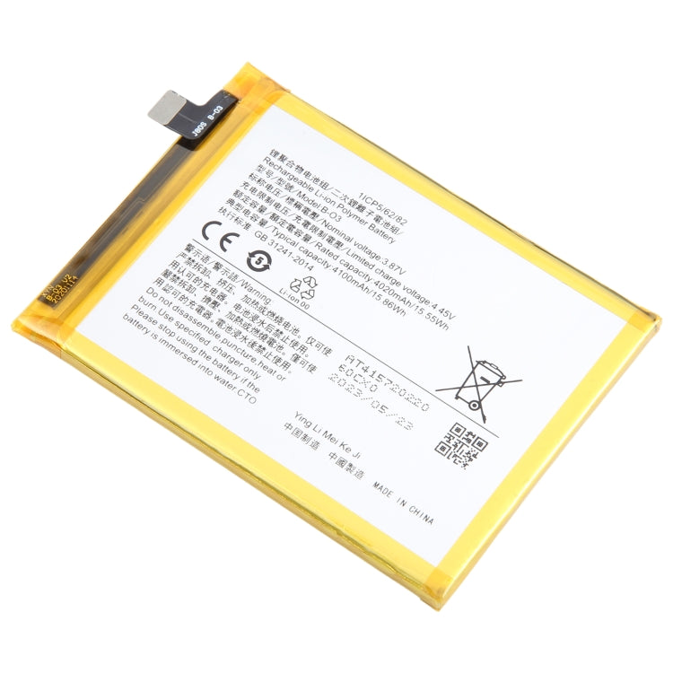 For vivo Y73s B-O3 4100mAh Li-Polymer Battery Replacement - For vivo by buy2fix | Online Shopping UK | buy2fix