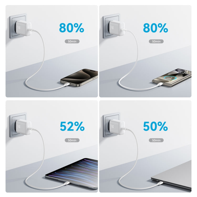 JOYROOM JR-TCF24 30W USB-C / Type-C Fast Charger with Cable Set, Specification:EU Plug(White) - USB Charger by JOYROOM | Online Shopping UK | buy2fix
