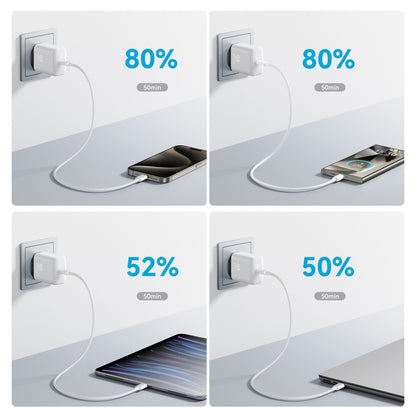 JOYROOM JR-TCF24 30W USB-C / Type-C Fast Charger with Cable Set, Specification:EU Plug(White) - USB Charger by JOYROOM | Online Shopping UK | buy2fix