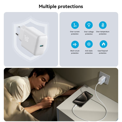 JOYROOM JR-TCF24 30W USB-C / Type-C Fast Charger with Cable Set, Specification:EU Plug(White) - USB Charger by JOYROOM | Online Shopping UK | buy2fix