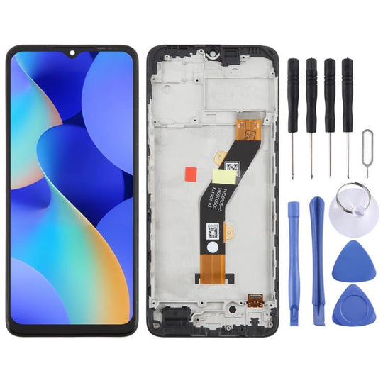 For Tecno Spark 10 KI5q OEM LCD Screen Digitizer Full Assembly With Frame