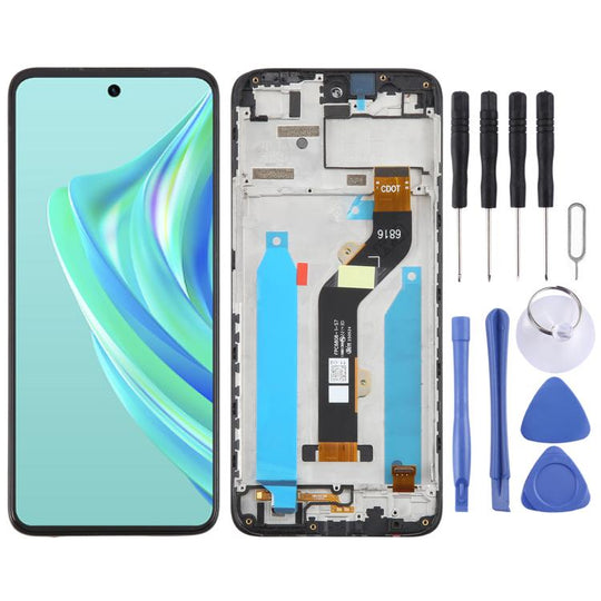 For Infinix Hot 20 Play X6825 OEM LCD Screen Digitizer Full Assembly With Frame