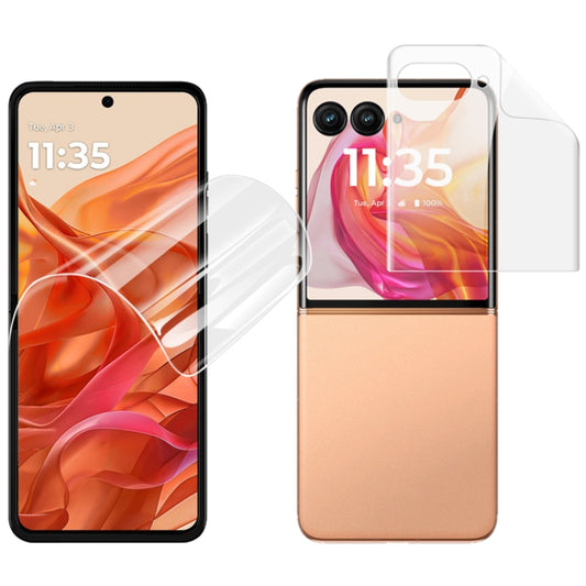 For Motorola Razr 50 Ultra / Razr+ 2024 imak 4th Generation Screen Hydrogel Film Protector, Main Screen + Second Screen 1 Set by imak