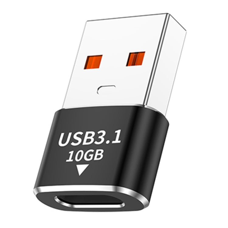 120W 10Gbps USB3.1 Male to USB-C / Type-C Female OTG Mini Adapter(Black) - OTG Adapter by buy2fix | Online Shopping UK | buy2fix