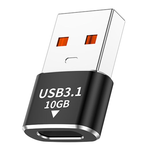 120W 10Gbps USB3.1 Male to USB-C / Type-C Female OTG Mini Adapter(Black) - OTG Adapter by buy2fix | Online Shopping UK | buy2fix