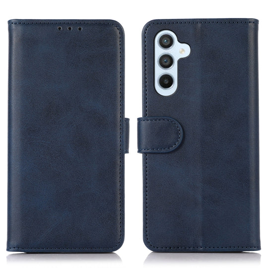 For Samsung Galaxy A16 5G Cow Texture Flip Leather Phone Case(Blue)