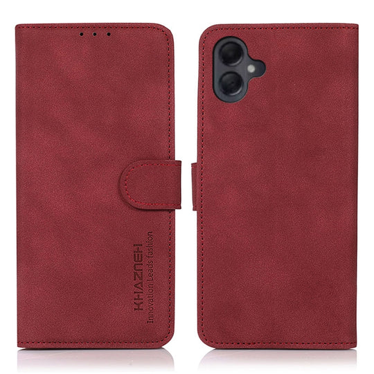 For Samsung Galaxy A06 4G KHAZNEH Matte Texture Leather Phone Case(Red)