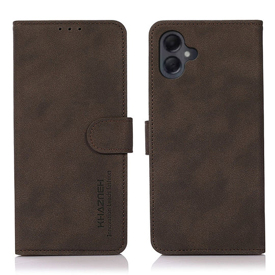 For Samsung Galaxy A06 4G KHAZNEH Matte Texture Leather Phone Case(Brown)
