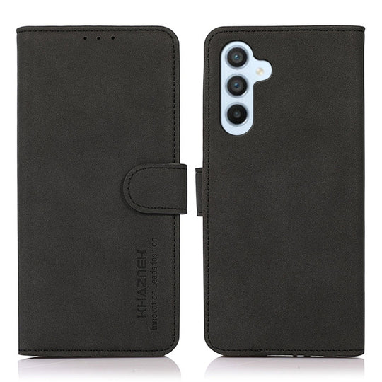 For Samsung Galaxy A36 5G KHAZNEH Matte Texture Leather Phone Case(Black)