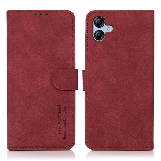 For Samsung Galaxy A07 5G/A08 5G KHAZNEH Matte Texture Leather Phone Case(Red)