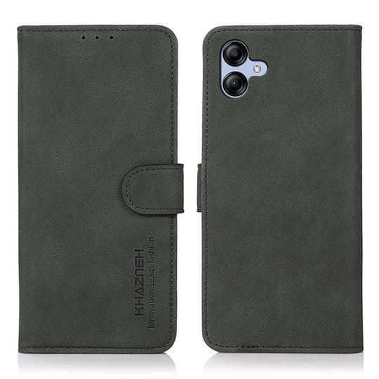 For Samsung Galaxy A07 5G/A08 5G KHAZNEH Matte Texture Leather Phone Case(Green)