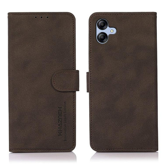 For Samsung Galaxy A07 5G/A08 5G KHAZNEH Matte Texture Leather Phone Case(Brown)